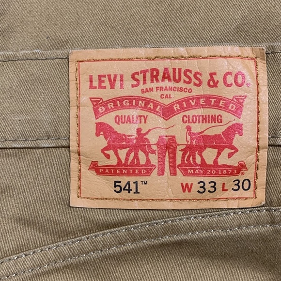 Levi’s 541™ Athletic Taper Fit Stretch Caraway Twill Jean style Pants size 33 - Picture 5 of 12